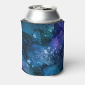 ブルーギャラクシー星空宇宙空間星雲スパークル 缶クーラー (缶裏面)