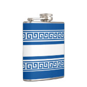 ブルーギリシャ鍵フラスコ フラスク (右)