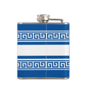 ブルーギリシャ鍵フラスコ フラスク (裏面)