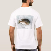 ブルーギルのよりクールなful、パパが付いている魚釣りの日 tシャツ (裏面)