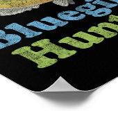 ブルーギルハンターシャおもしろいツ魚釣り漁師 ポスター (角)