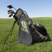 ブルーギルパーソナライズされたウィスパーラーダーク魚釣りタオル ゴルフタオル (グリーン)