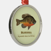 ブルーギルブレム魚釣り メタルオーナメント (右)