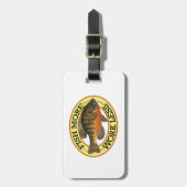 ブルーギルユーモアのある魚釣り ラゲッジタグ (正面縦)