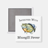 ブルーギル熱に感染する マグネット (正面/裏面)