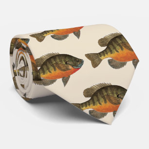 ブルーギル魚釣り一種の漁師 ネクタイ