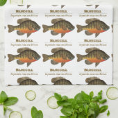 ブルーギル魚釣り キッチンタオル (折り畳み)