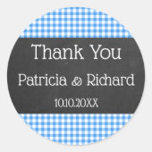 ブルーギンガムとシャルボ結婚ードありがとう ラウンドシール (正面)