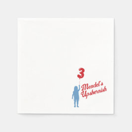 ブルーギンガムアップシャーニッシュナパーソナライズされたプキン スタンダードカクテルナプキン