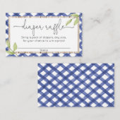 ブルーギンガムウッドバーク夏おむつラッフル エンクロージャーカード (正面/裏面)