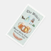 ブルーギンガムオクトーバーフェストパーティーカクテルナプキンズ (コーナー)