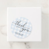 ブルーギンガムサンキューバイルオープスラウンドラベル フェイバータグ (インサイチュ)