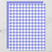 ブルーギンガムスクラップブック紙 (正面/裏面)