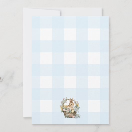 ブルーギンガムバニーイースターエッグ狩り 招待状 (裏面)