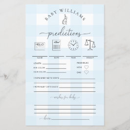 ブルーギンガムバニーベビー予測ゲーム