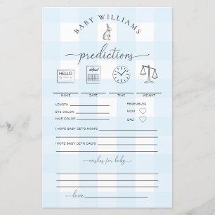 ブルーギンガムバニーベビー予測ゲーム