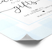 ブルーギンガムバニーラビットカードとギフト ポスター (角)