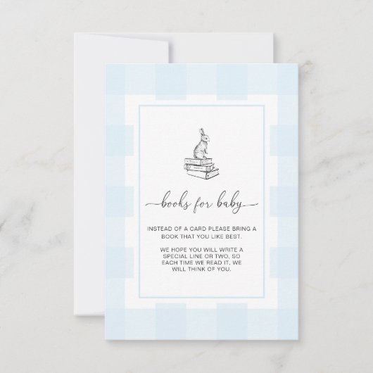 ブルーギンガムバニー本リクエストカード 招待状 (正面)