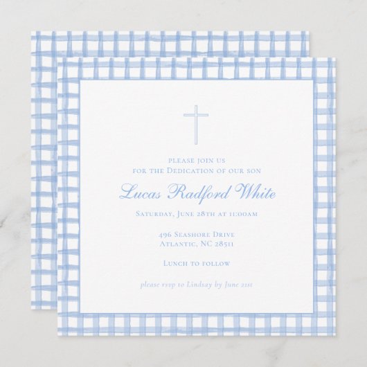ブルーギンガムバプテスマ/献身招待状 シーズンカード (正面/裏面)