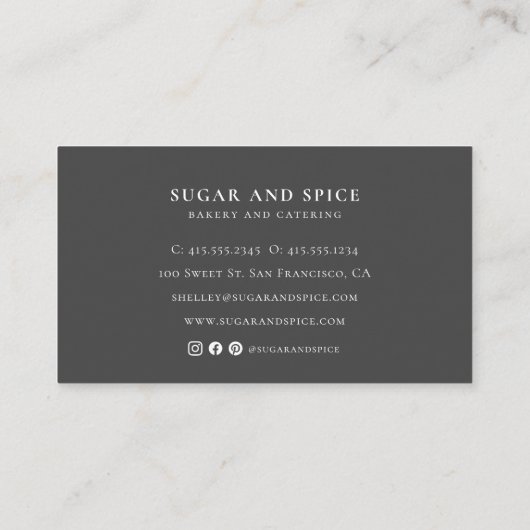 ブルーギンガムビジネスカード 名刺 (裏面)