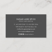 ブルーギンガムビジネスカード 名刺 (裏面)