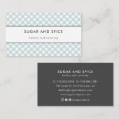 ブルーギンガムビジネスカード 名刺 (正面/裏面)