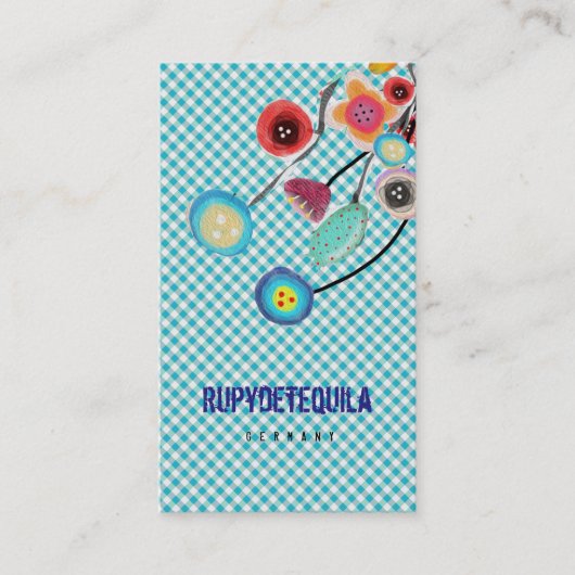 ブルーギンガムビジネスカード 名刺 (正面)