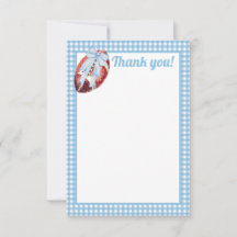 ブルーギンガムフットボールサンキューカード