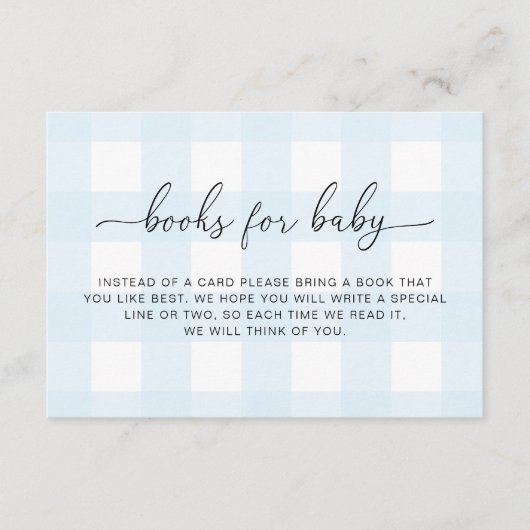 ブルーギンガムブックスベビーカード エンクロージャーカード (正面)