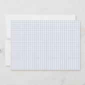 ブルーギンガムプチチェックベビー感謝していユー サンキューカード (裏面)