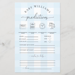 ブルーギンガムベビー予測ゲーム