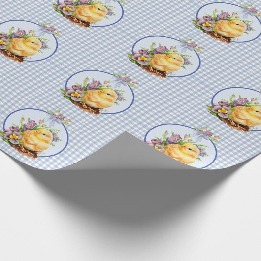 ブルーギンガムボーイ誕生日 ラッピングペーパー (角)