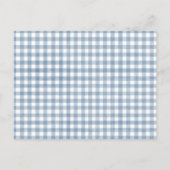 ブルーギンガムボーイ赤ちゃんシャワー親アドバイスカード アドバイスカード (裏面)