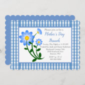 ブルーギンガムマザーズデイホリデーブランチ 招待状 (正面/裏面)