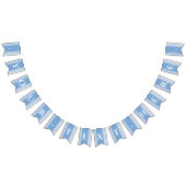 ブルーギンガムモノグラムピクニックバンティングバナー バンティングフラッグ (全)