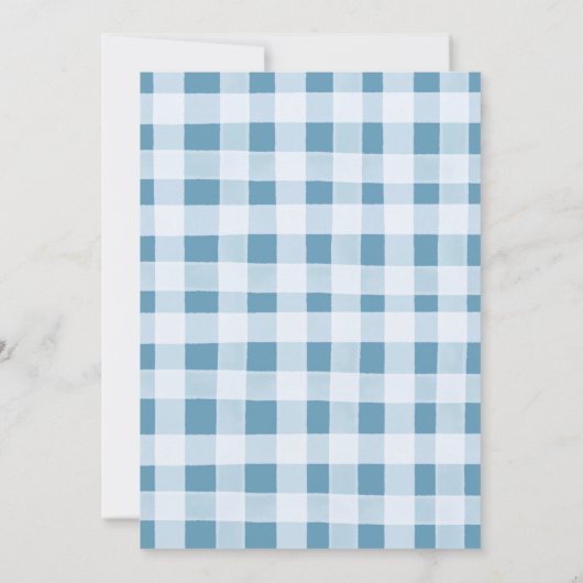 ブルーギンガムリトルカンプキン誕生日 招待状 (裏面)