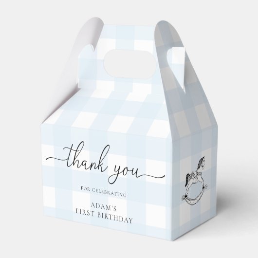 ブルーギンガムロッキングホースありがとうお願いボックス フェイバーボックス (裏面サイド)