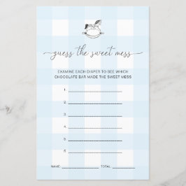 ブルーギンガムロッキングホースは、混乱ゲームを推測