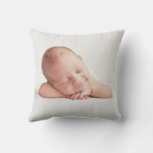 ブルーギンガムロッキングホース男の赤ちゃん誕生枕 クッション (裏面)