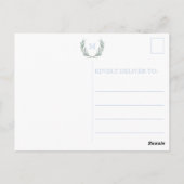 ブルーギンガムローレルクレスト ポストカード (裏面)