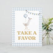 ブルーギンガムワン間抜けグースパーティーの好意のサイン (スタンド正面)