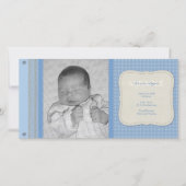 ブルーギンガムヴィンテージ誕生のお知らせ 案内状 (正面)