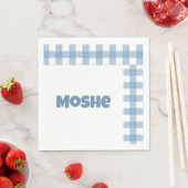 ブルーギンガム誕生日ナプキン スタンダードランチョンナプキン (インサイチュ)