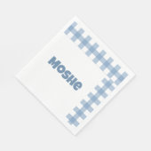 ブルーギンガム誕生日ナプキン スタンダードランチョンナプキン (角)