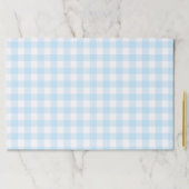 ブルーギンガム誕生日紙ランチョンマット ペーパーパッド (インサイチュ)