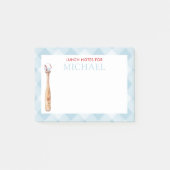 ブルーギンガム野球キッズカスタム弁当箱 ポストイット (正面)