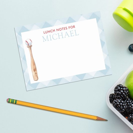 ブルーギンガム野球キッズカスタム弁当箱 ポストイット