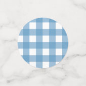 ブルーギンガム&サンフラワーズベビー- Qシャワー コンフェッティ (スモール正面)