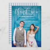 ブルーギンガム | 写真結婚をありがとう サンキューカード (正面/裏面)