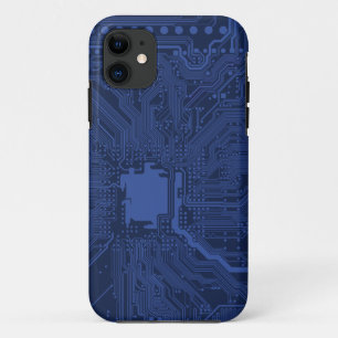 ブルーギークマザーボードパターン iPhone 11 ケース